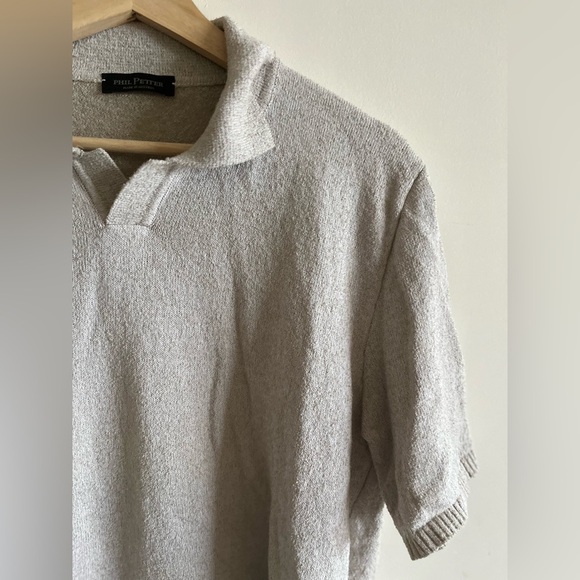 Phil Petter Australia Knit Collared Sweater Short-Sleeve Shirt - Picture 9 of 11